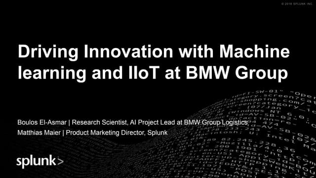 Gartner Symposium 2018: BMW Group Presentation