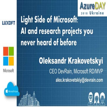 Light Side of Microsoft: AI and research projects you never heard of before