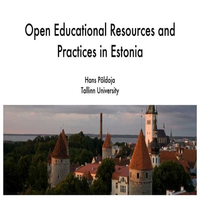 Open Educational Resources and Practices in Estonia