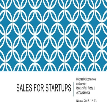 Sales for Startups