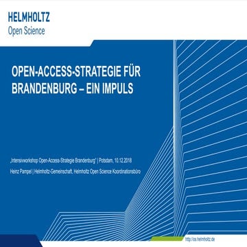 Open-Access-Strategie für Brandenburg – ein Impuls