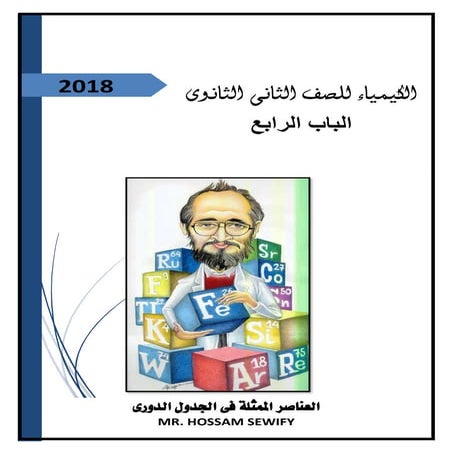 باب رابع كيمياء ثانية العناصر الممثلة 2018