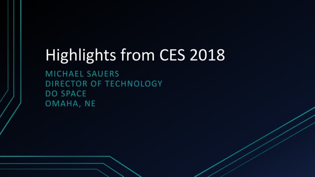 Highlights from CES 2018
