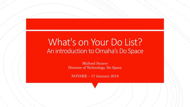 What's On Your Do List?