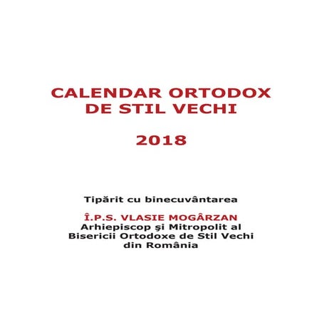 calendar 2018