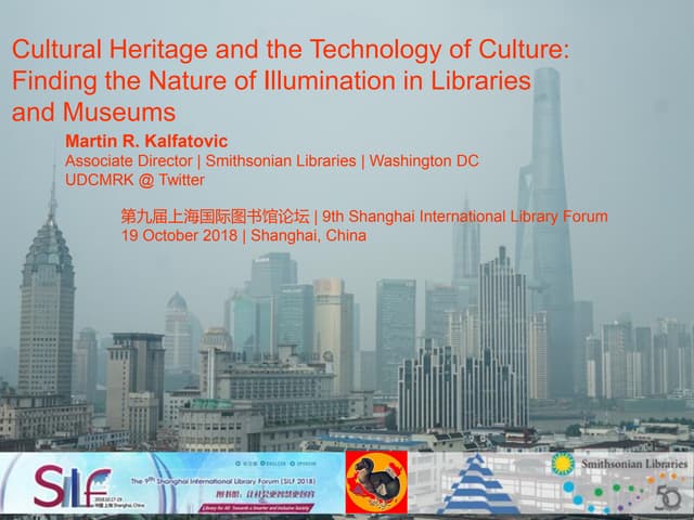 Cultural Heritage and the Technology of Culture: Finding the Nature of Illumi...