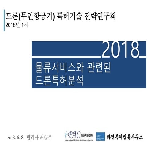 물류서비스와 관련된 드론 특허 분석