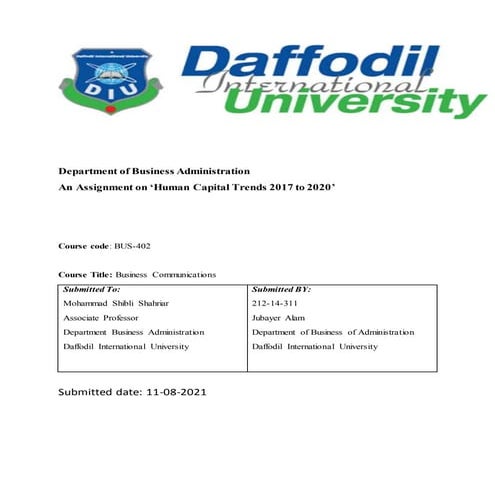 Human Capital Trends 2017- 2020