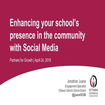 How schools can use social media to enhance their presence in the community