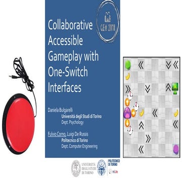 Collaborative Accessible Gameplay with One-Switch Interfaces