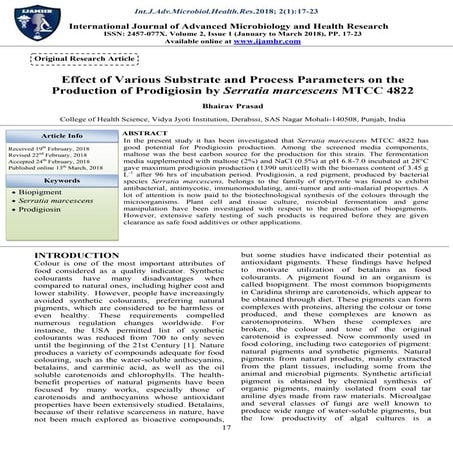 Effect of Various Substrate and Process Parameters on the Production of ...