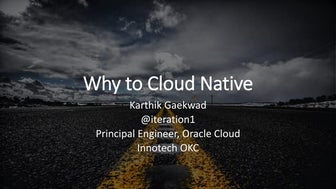 Why to Cloud Native