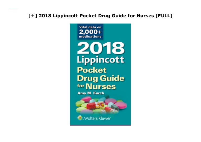 2018 Lippincott Pocket Drug Guide for Nurses [FULL]