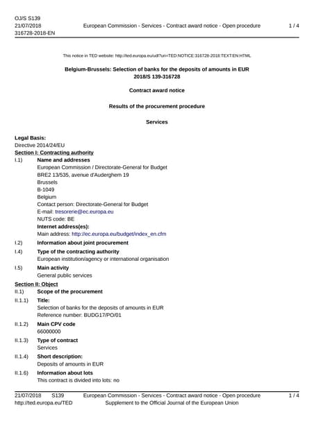 ING en Fortis mogen geld Europese Commissie beheren