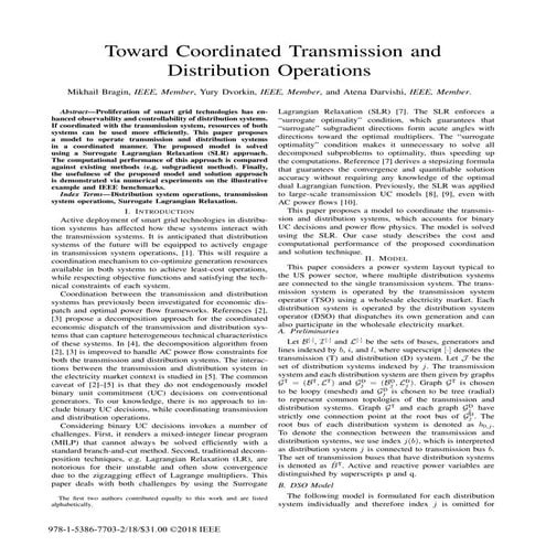 Toward coordinated transmission and distribution operations