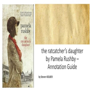 the ratcatchers daughter - annotation guide
