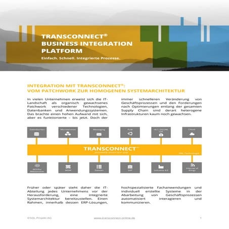 TRANSCONNECT 2.3.2 product presentation | PDF