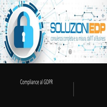 GDPR - L'offerta di Soluzioni EDP