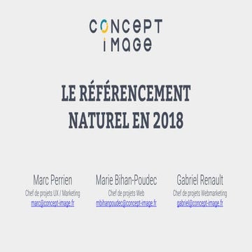 Le référencement naturel en 2018