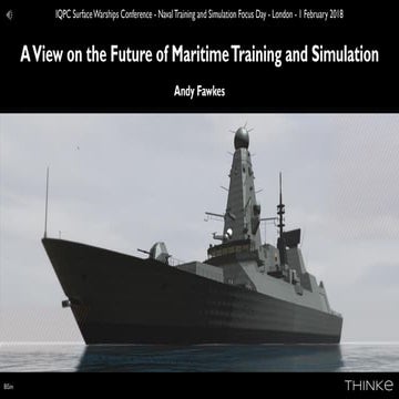 A View on the Future of Maritime Training and Simulation