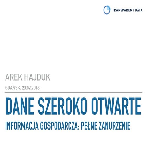 Dane Szeroko Otwarte