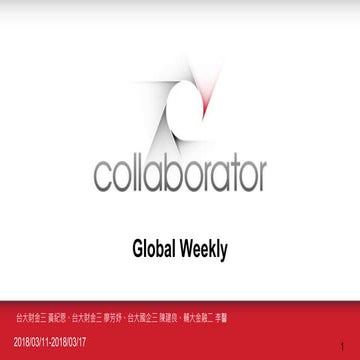 Global weekly news 20180311 0317