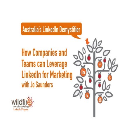 2018 03 How Companies and Teams can Leverage LinkedIn for Marketing with Jo ...