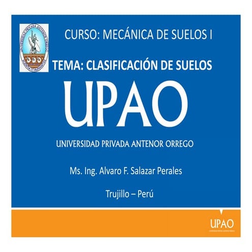 CLASIFICACION DE SUELOS