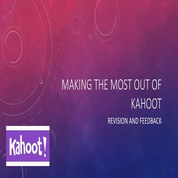 Strategy Sessions: Making the most out of Kahoot!