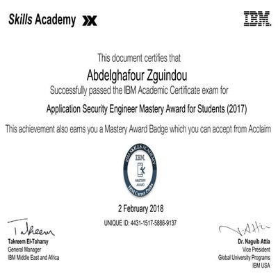 Application Security Engineer Mastery Award for Students (2017) | PDF