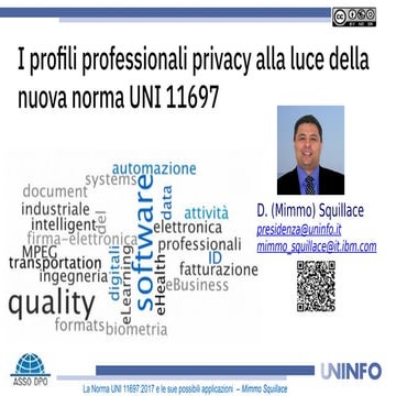 20180509 Assodpo La Norma UNI 11697:2017 e le sue possibili applicazioni  