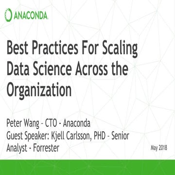 Best Practices for Scaling Data Science Across the Organization