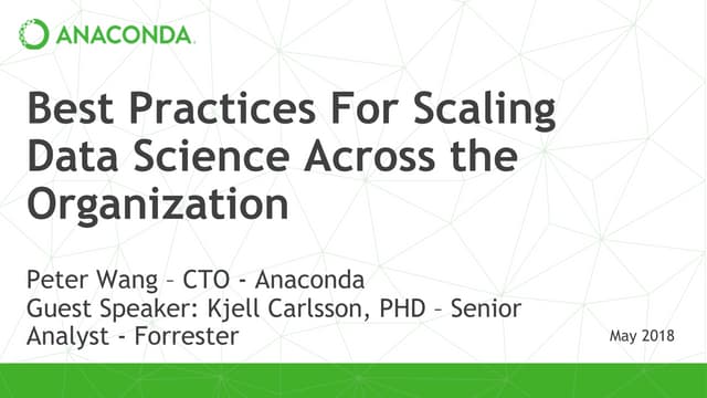 Best Practices for Scaling Data Science Across the Organization