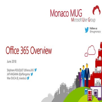 Monaco User Group - Office 365 Overview