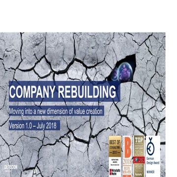 Company ReBuilding : Moving into a new dimension of value creation (Compendium)