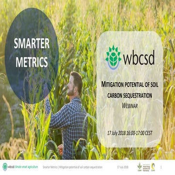 Mitigation potential of soil carbon sequestration
