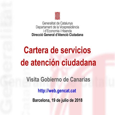 Cartera de servicios de atención ciudadana