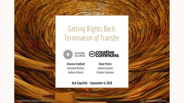 Getting Rights Back: Termination of Transfer