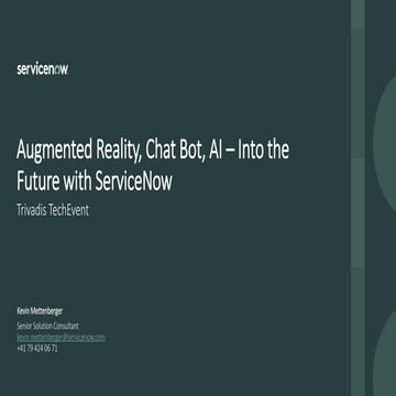 TechEvent Augmented Reality, Chat Bot, Al
