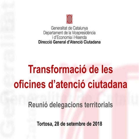 Transformació de les oficines d’atenció ciutadana