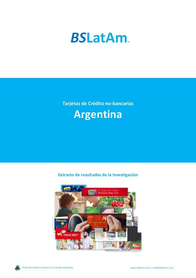 Tarjetas De Cr dito No Bancarias En Argentina Reporte De Investigaci 