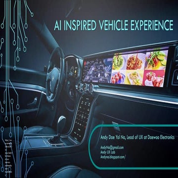 AI inspired vehicle experience | PDF | Robotics | Technology & Computing