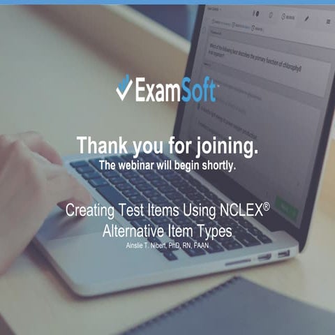Creating Test Items Using NCLEX® Alternative Item Types