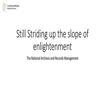 John McDonough - Still striding up the slope of enlightenment