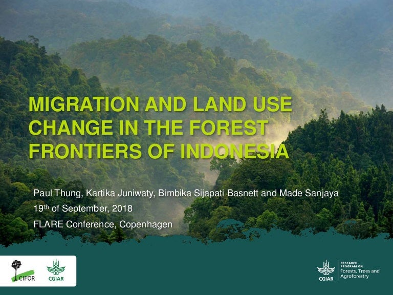 thumbnail of  Migration and Land Use Change in the Forests Frontiers in Indonesia