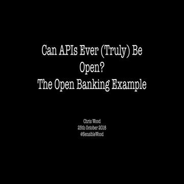 Will APIs Ever Be (Truly) Open?