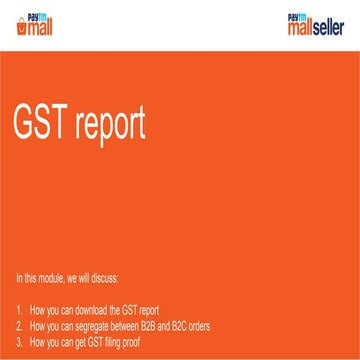 GST report | PDF