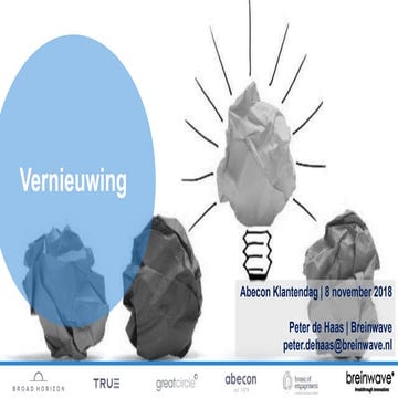 20181108   abecon klantendag - vernieuwing - breinwave - peter de haas - incl...
