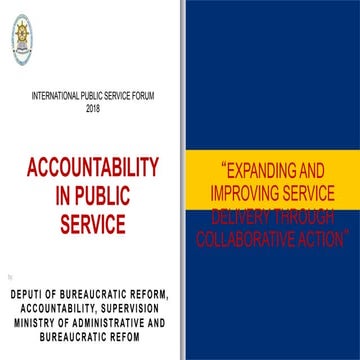 Accountability in Public Service | PDF