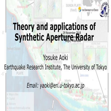 2018-11-29 Theory and applications of Synthetic Aperture Radar